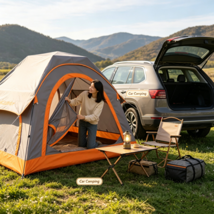 2 in 1 car camping inflatable tent