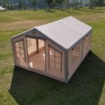 Luxury 12sqm Roof Camping Inflatable Tent For Family